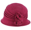 Women's Scala Knit Hat Cloche with Rosettes |Grace Berry
